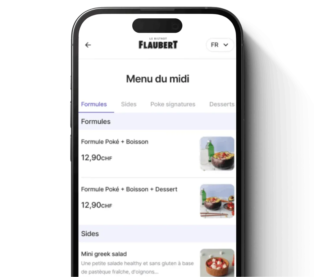 Iphone menu oreka ai